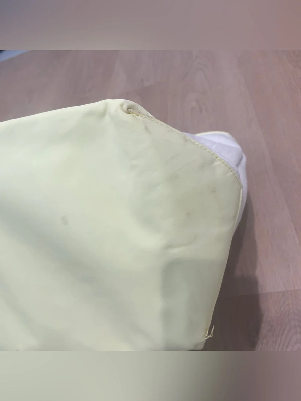 Stoney Clover Lane Canvas Tote with Pale Yellow Trim and Handles